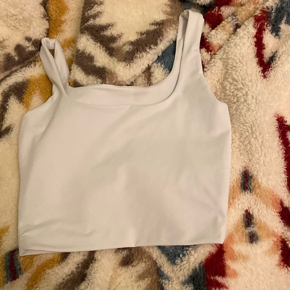 L White Tank Top